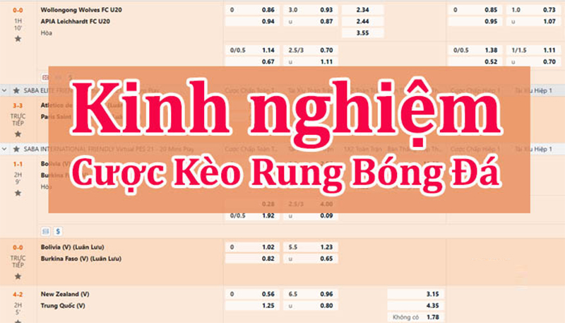 Kinh nghiệm chơi kèo rung chiến thắng